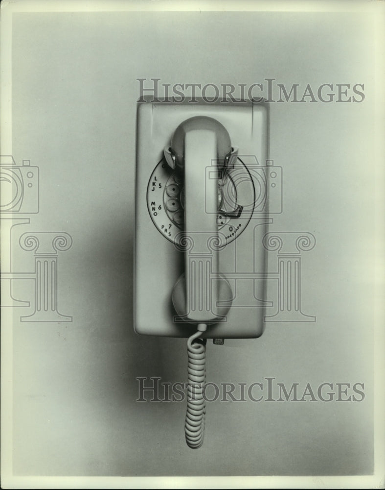 1969 Press Photo Wall Mount Dial Telephone - mjc06554 - Historic Images