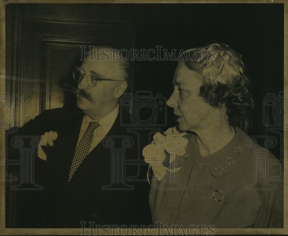 1958, Socialite William Woods Plankinton and Eileen Twomey Wedding - Historic Images