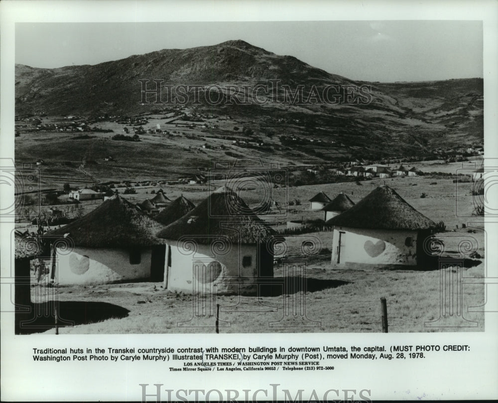 1979 Press Photo Traditional huts in Transkei, Umtata - mjc06624 - Historic Images