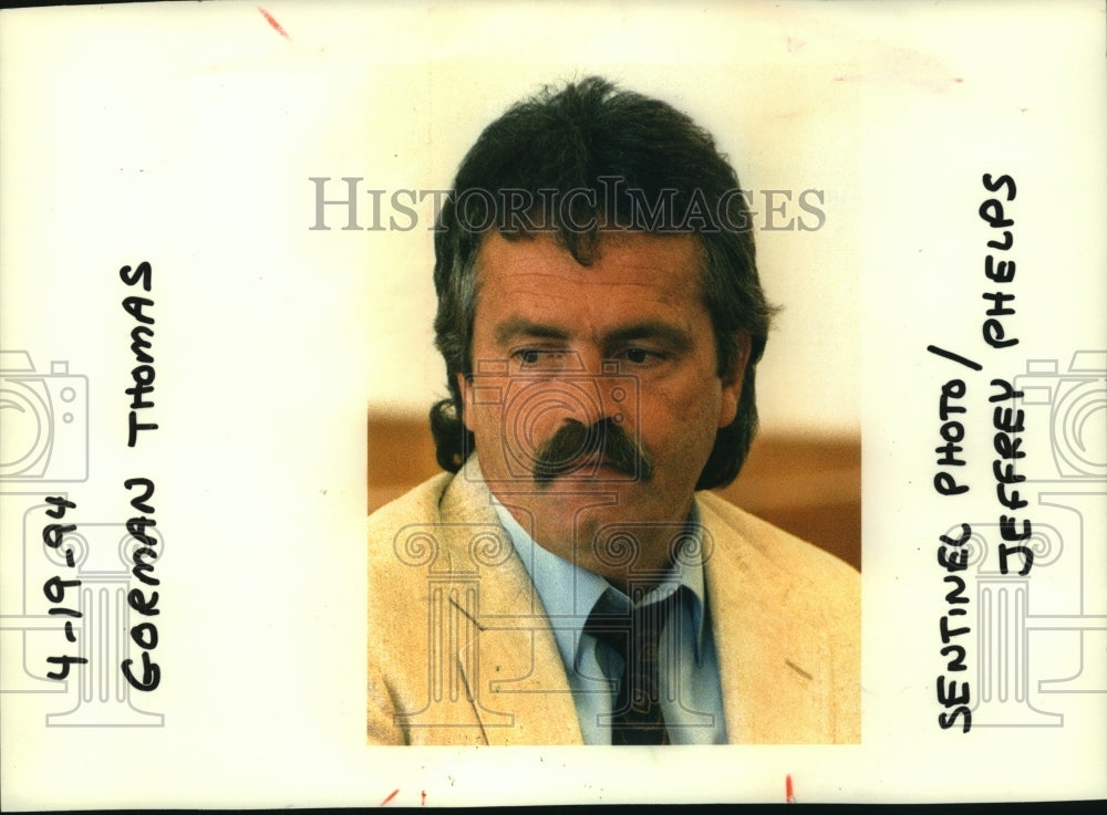 1994 Press Photo Former Milwaukee Brewer Gorman Thomas' Trial for Drunk Driving - Historic Images