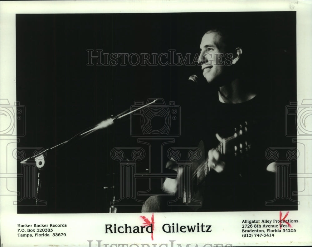 Press Photo Musician Richard Gilewitz performs - Historic Images