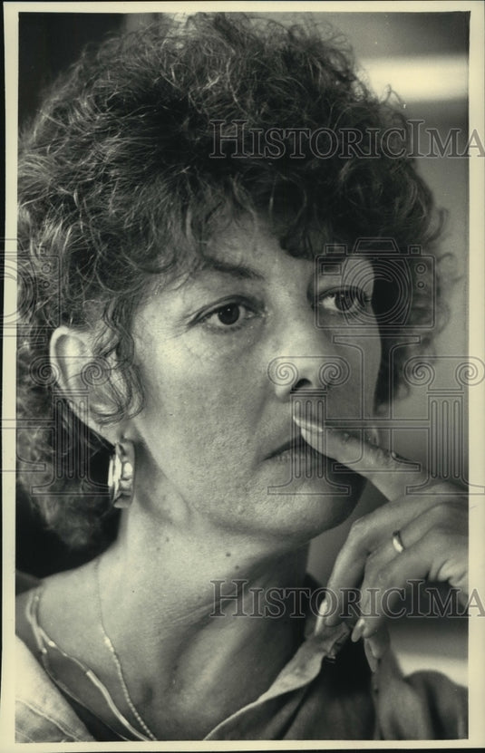 1987 Press Photo Sue Ann Thompson wife of Wisconsin Governor Tommy Thompson - Historic Images