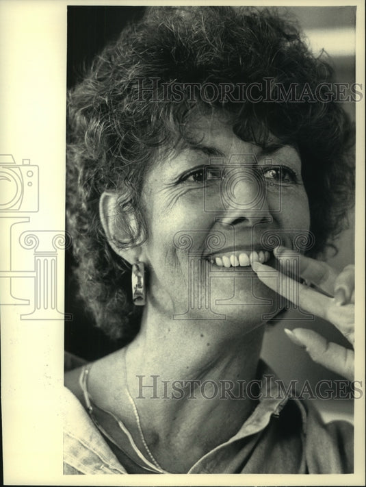 1987 Press Photo Sue Ann Thompson wife of Wisconsin Governor Tommy Thompson - Historic Images