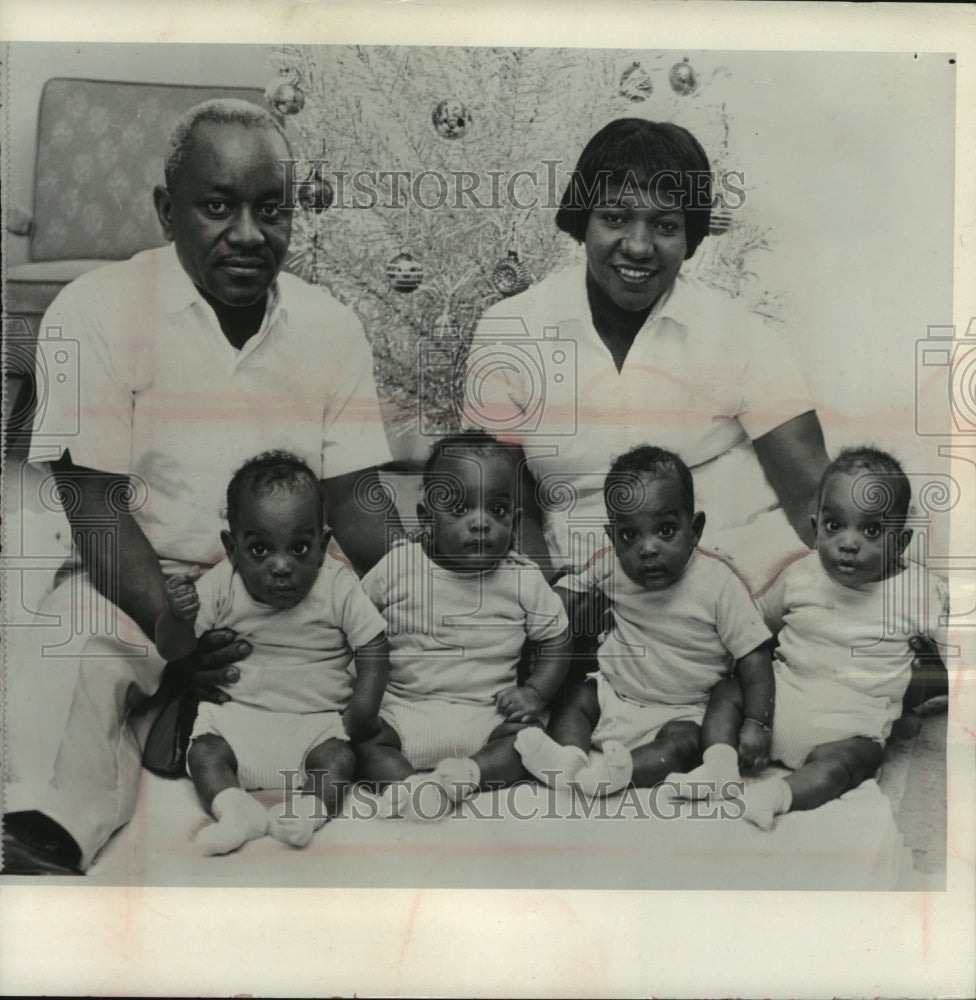 1964 Press Photo Quadruplet sons of Mr. &amp; Mrs. Robert Mincey of Cincinnati - Historic Images