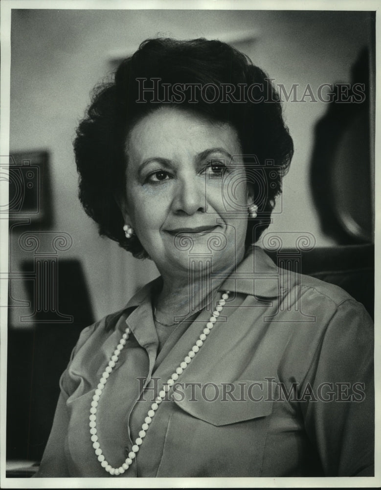 1979 Press Photo Celia Seraphim, wife of Milwaukee Judge Christ Seraphim - Historic Images