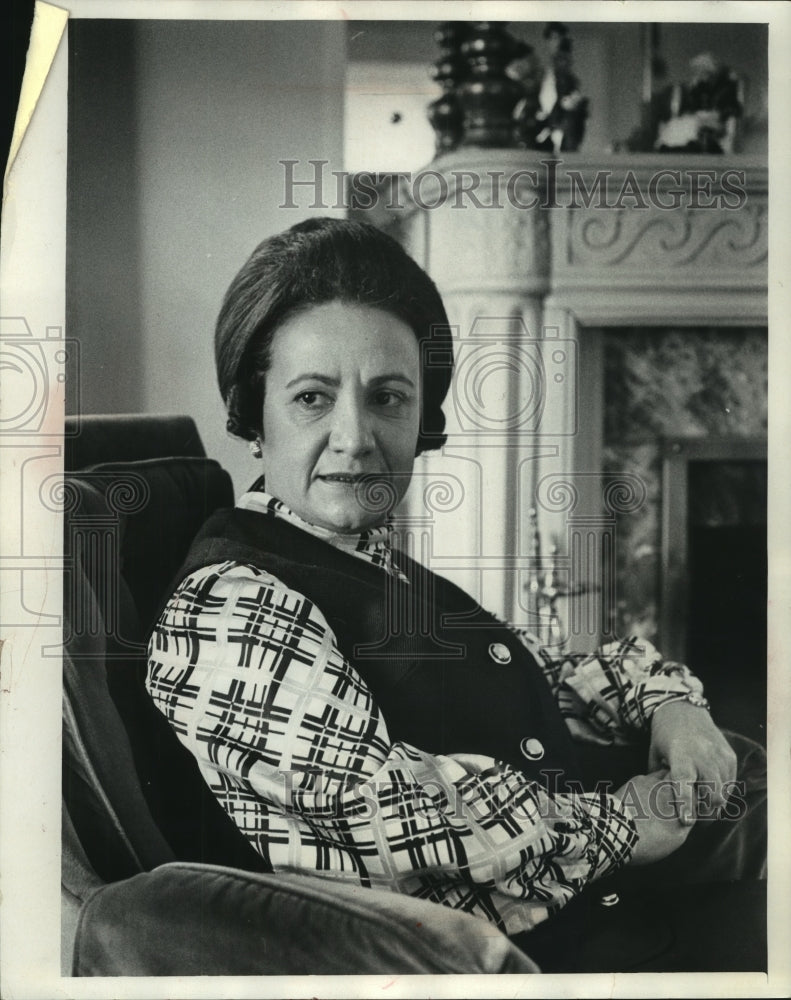 1969, Mrs. Celia Serpahim, Chairman Milwaukee Mother&#39;s March of Dimes - Historic Images