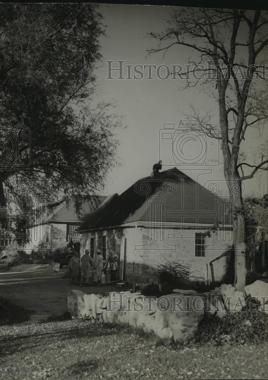 1941, Dairy building and inmates at Taycheedah Correctional Institute - Historic Images