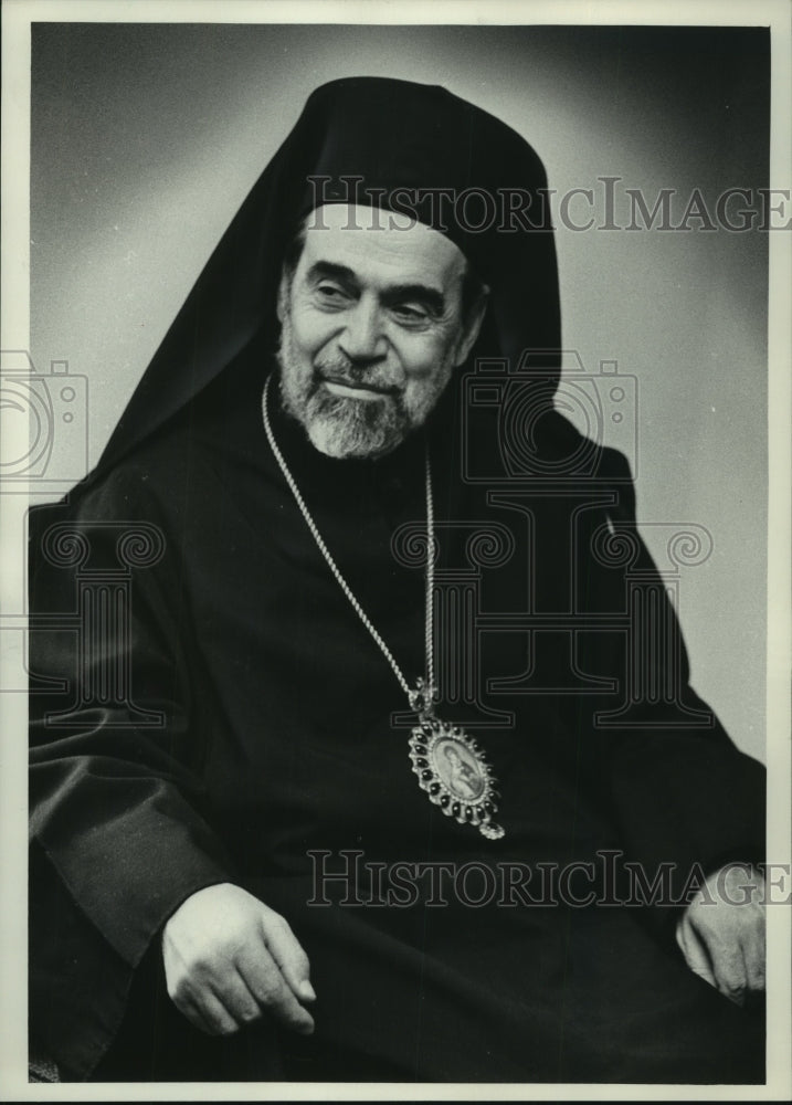 1973 Press Photo Archbishop Joseph Tawl, head Milkite Rite, Greek churches, USA - Historic Images