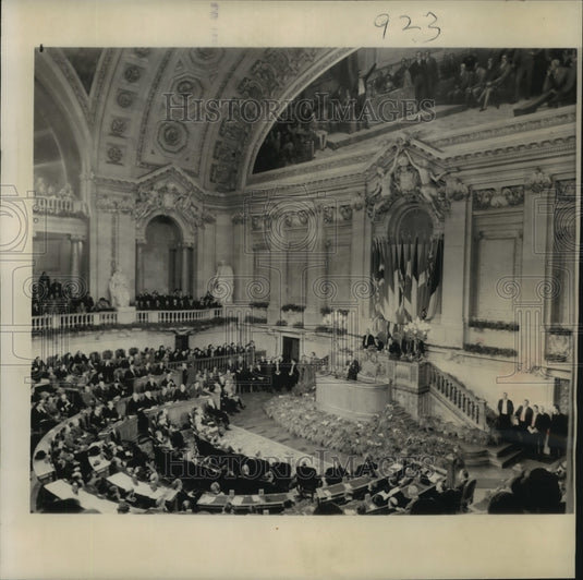 1962 Press Photo Portugal foreign minister speaks at National Assembly in Lisbon - Historic Images