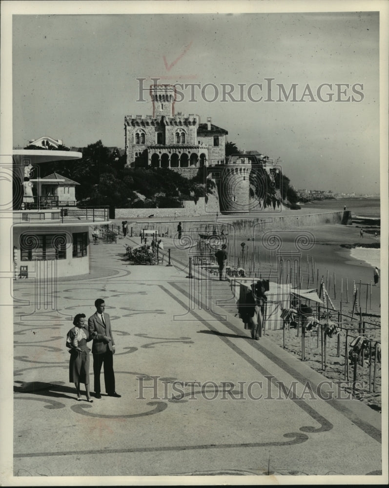 1959 Press Photo View of Estoril in Portugal - mjc07631 - Historic Images