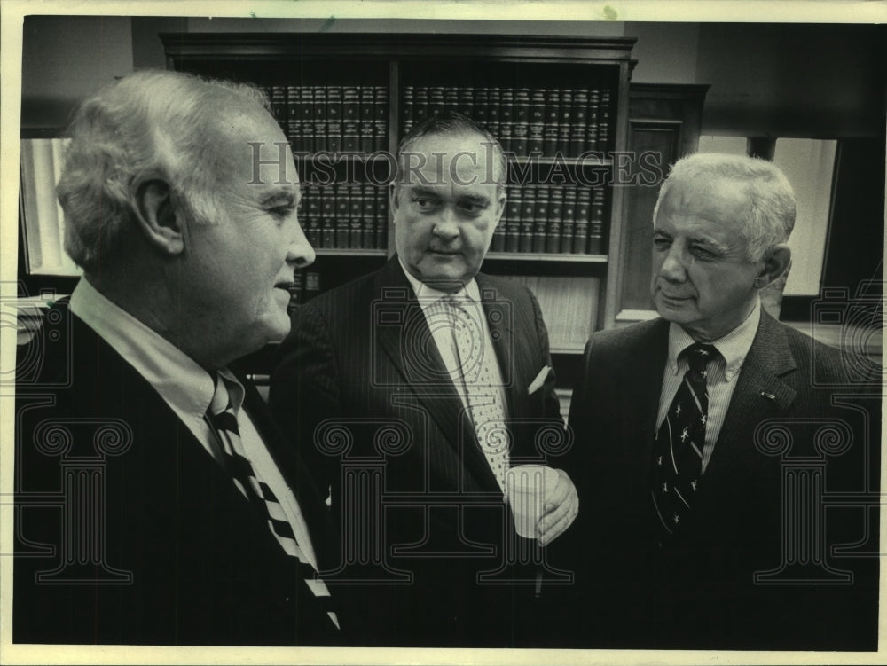 1985, Judge Christ T. Seraphim and others celebrate his 25 years - Historic Images