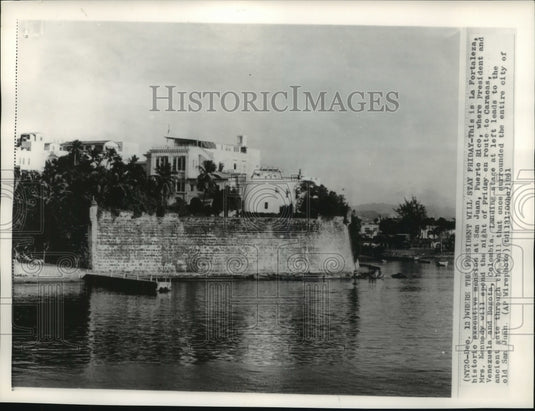 1961 Press Photo La Fortaleza, Historic Executive Mansion At San Juan - Historic Images