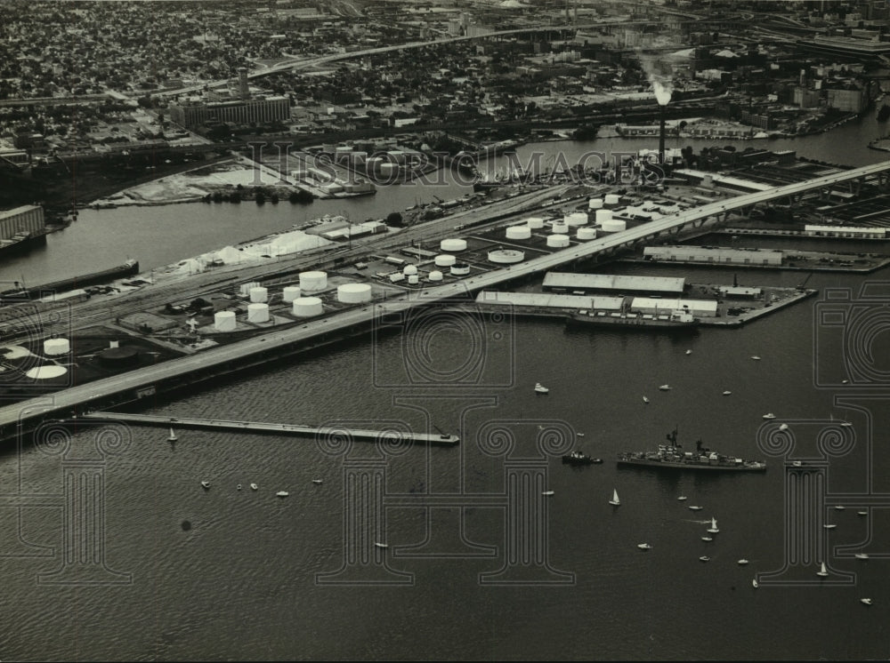 1980 Press Photo Aerial view of Jones Island. - mjc08111 - Historic Images