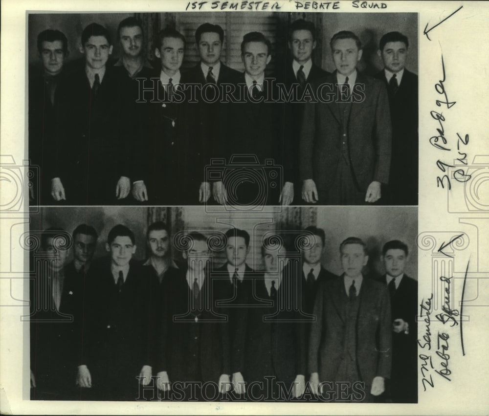 1939 Press Photo Henry Maier and others in Badger debate squad photos - Historic Images