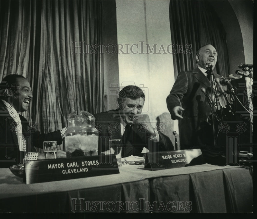 1971, Mayors Henry W. Maier, Carl Stokes and Richard Daley - Historic Images