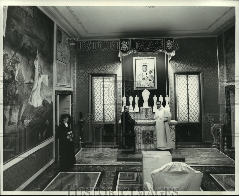 1963 Press Photo &quot;Madonna of Cestokova&quot; chapel in the Papal Villa - mjc08599 - Historic Images