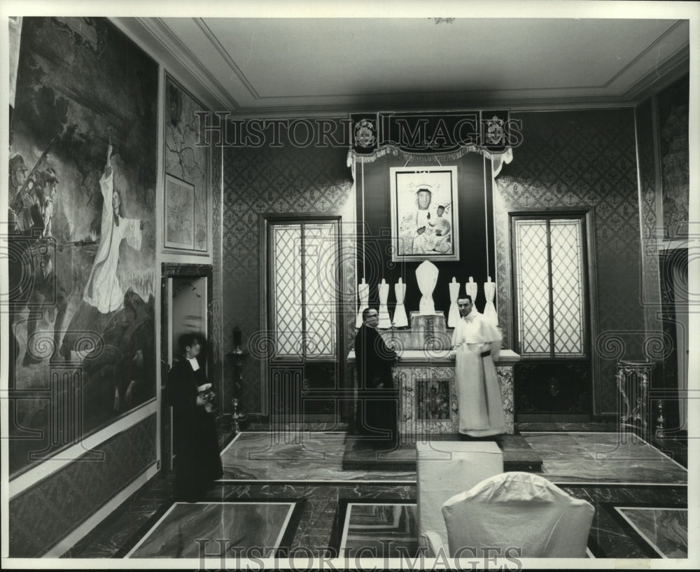 1963 Press Photo "Madonna of Cestokova" chapel in the Papal Villa - mjc08599 - Historic Images