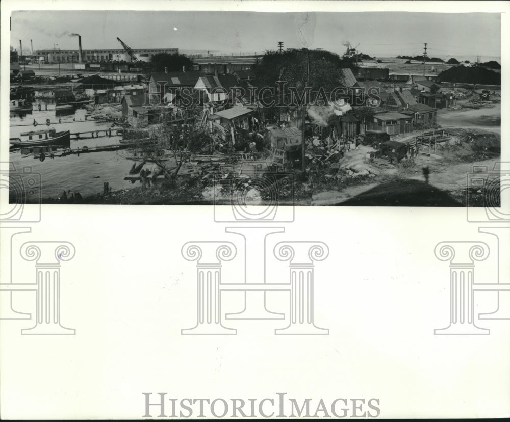 1938 Press Photo View of Jones Island squatter's colony - mjc08929- Historic Images