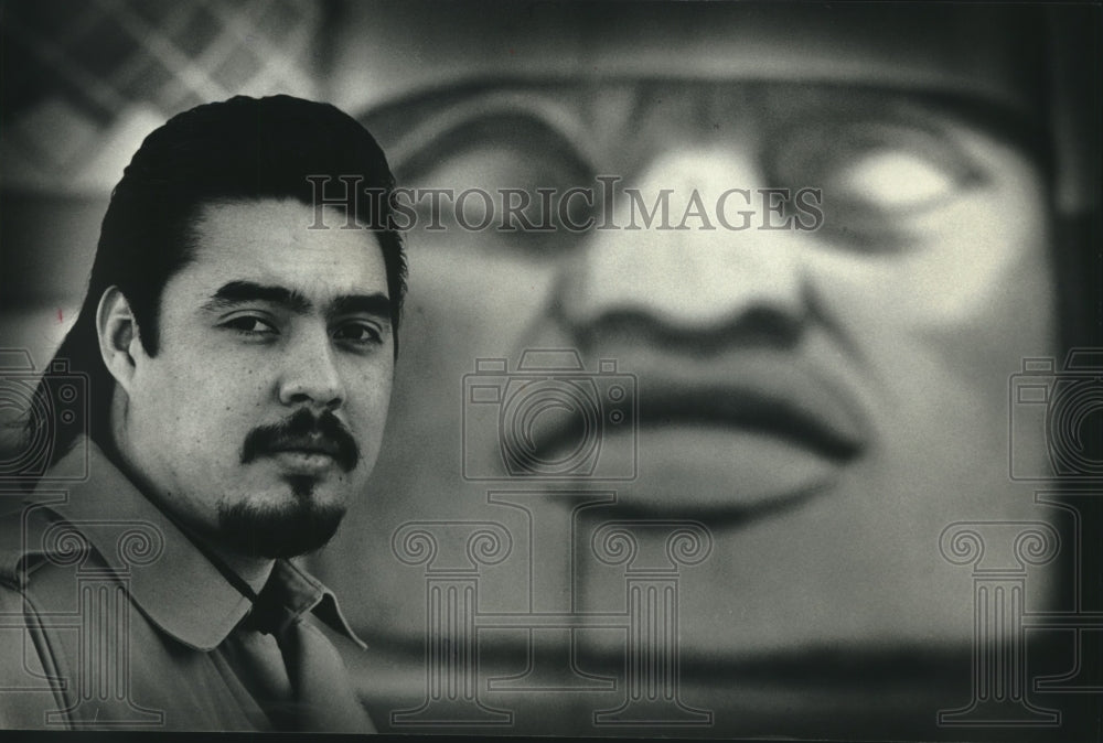 1991, Ramon Vasquez, gang specialist with youth program in Milwaukee - Historic Images
