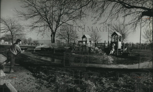 1993, A playground built of recycled materials financed by Lever Bros - Historic Images