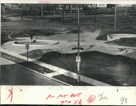 1974 Press Photo An unfinished playground before construction - mjc09062-Historic Images
