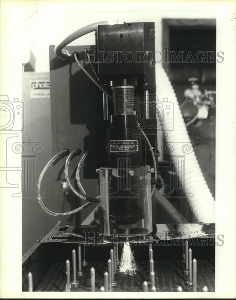 1986 Laser cutting machine at Ultra Tool of Menomonee Falls - Historic Images
