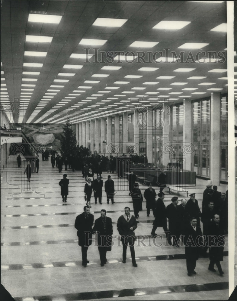 1966 Press Photo New modern opened air terminal building in Old Moscow, Russia.-Historic Images