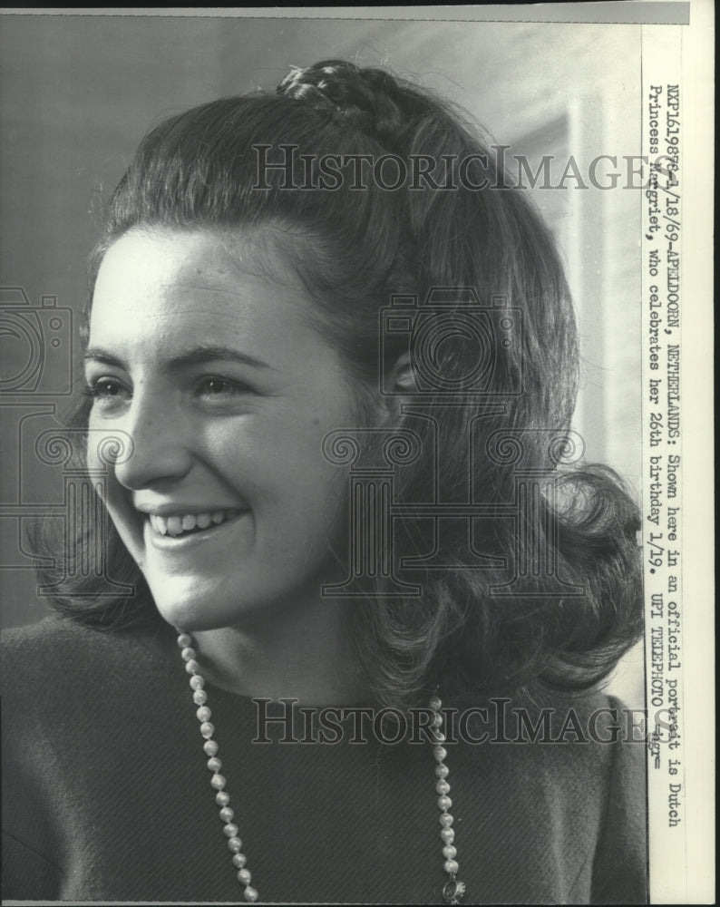 1969 Press Photo Dutch Princess Margriet in Apeldorn, Netherlands - mjc09297 - Historic Images