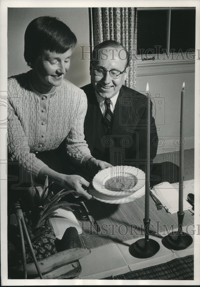 1963, Mr. and Mrs. Richard Van Deuren in Glendale, WI - mjc09300 - Historic Images