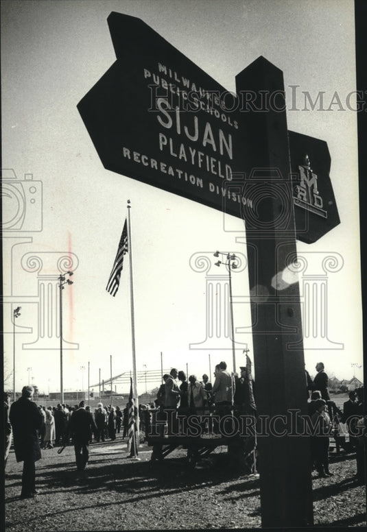 1979, Play field dedicated to Captain Lance Sijan, Kinnikinnic - Historic Images
