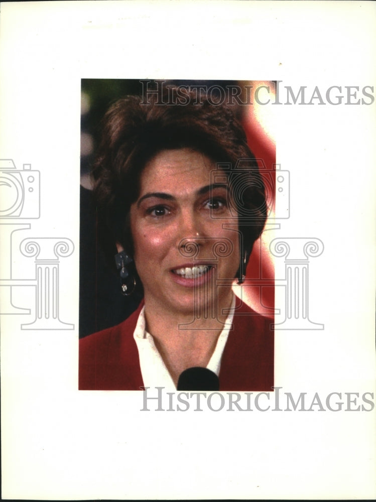 1992 Press Photo Laura D&#39;Andrea Tyson, Chairman of Council of Economic Advisers - Historic Images