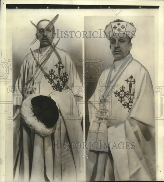 1939 Press Photo Rome-Alfonso, ex-king of Spain, in mantle of Spanish military - Historic Images