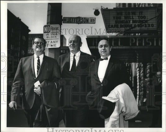 1964, Milwaukee- Harold E. Stassen,Talbot Peterson & David Stearns - Historic Images