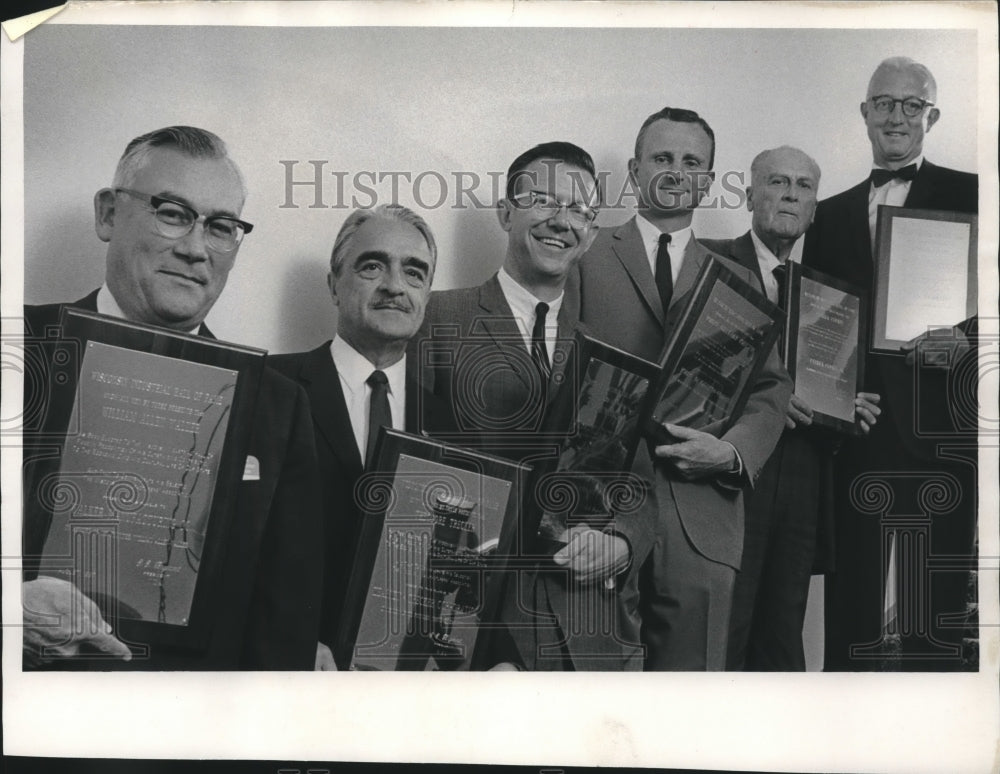 1967, Wisconsin Manufacturers Association Executives win awards - Historic Images