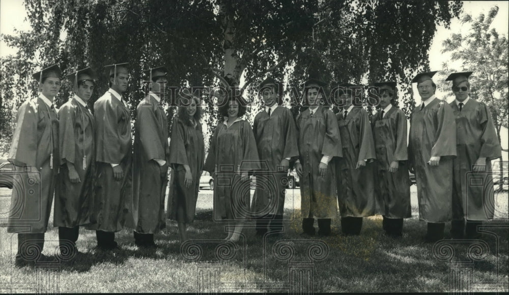 1992 Press Photo Six sets of twins graduate from Germantown High School Sunday - Historic Images
