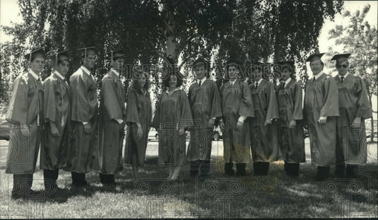 1992 Press Photo Six sets of twins graduate from Germantown High School Sunday - Historic Images