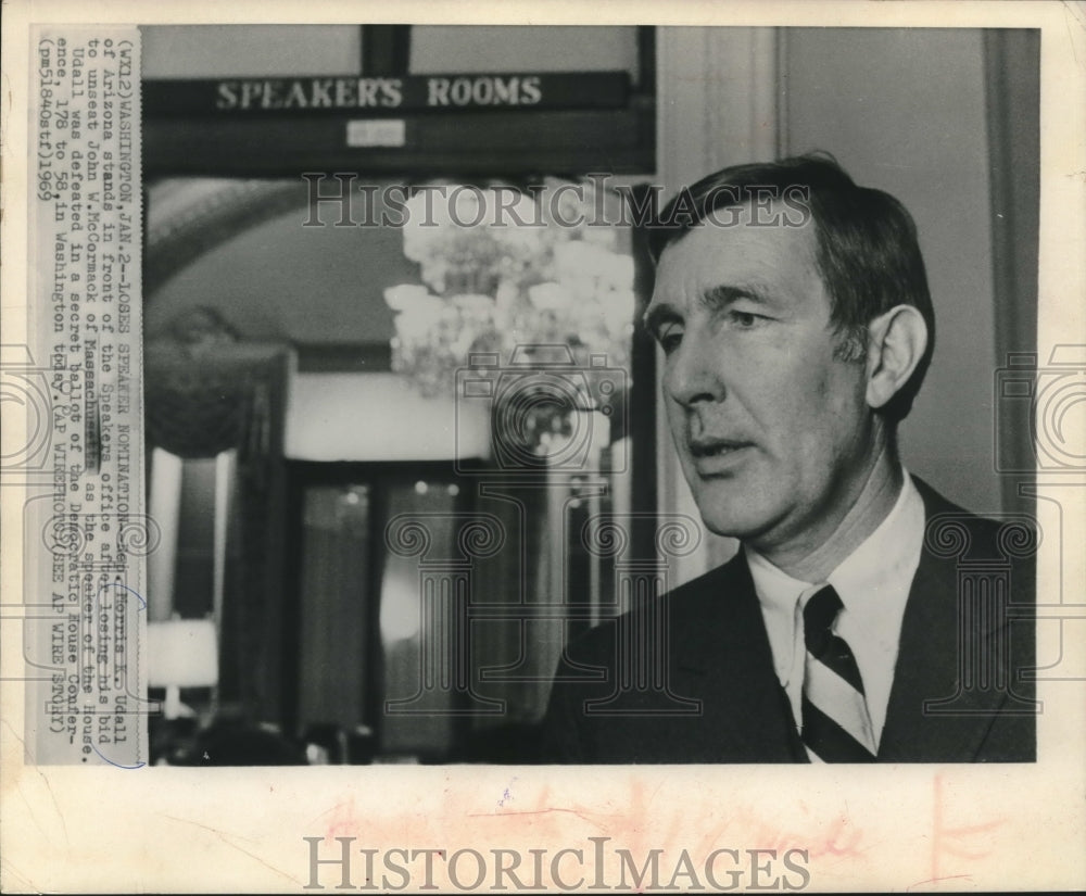 1969 Senator Morris K. Udall, outside Speakers office,Washington - Historic Images