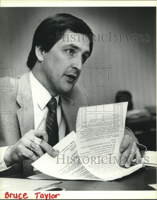 1983, Bruce Taylor, Chairman, Housing Authority Commission, Waukesha - Historic Images