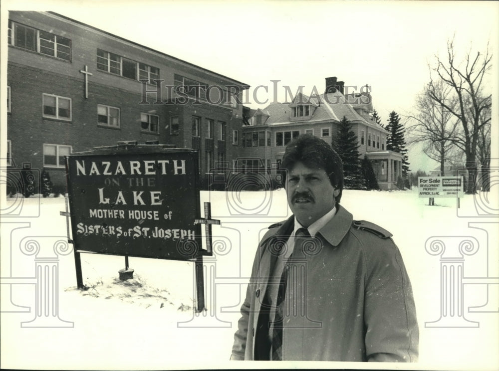 1988 Press Photo Bradley Theien, at Nazareth on the Lake, in Superior - Historic Images