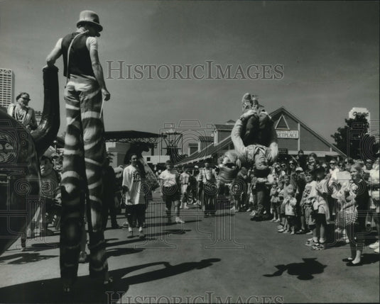 1994 The Fabulous Feno performs flips at Summerfest on Thursday - Historic Images