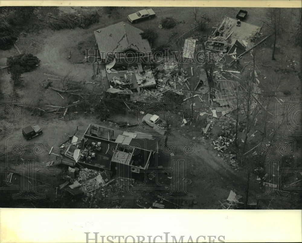 1984, Tornado wreckage in Vilas County Wisconsin - mjc11525 - Historic Images