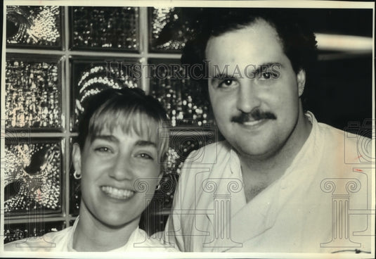 1994, Two of Trio's owners, Gale Gand and husband, Chef Rick Tramonto - Historic Images