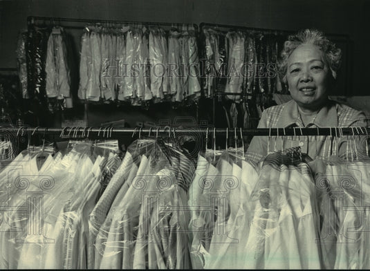 1984, Won Gim Toy of Milwaukee runs a laundry business - mjc11634 - Historic Images