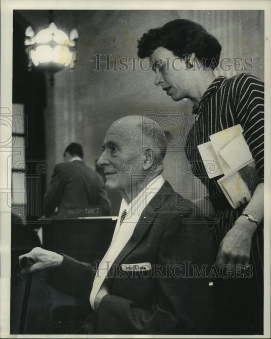 1957, Lawrence J. Timmerman and his daughter Frances Timmerman - Historic Images
