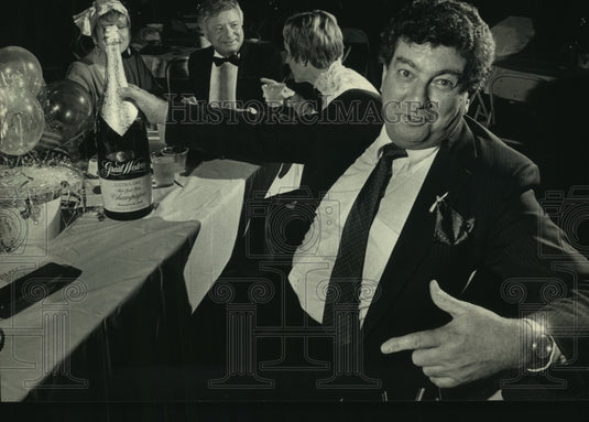 1987 Charles Bekos at Tommy Thompson Inaugural party , Wisconsin - Historic Images