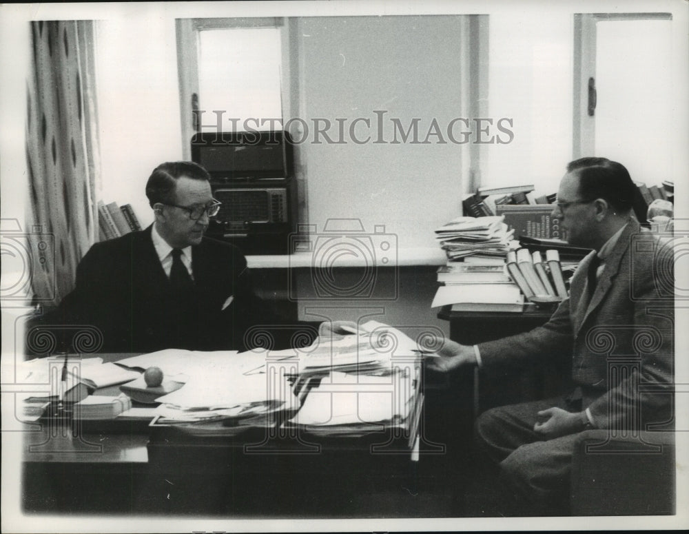 1961, Ambassador Llewellyn Thompson at U.S. Embassy in Moscow - Historic Images