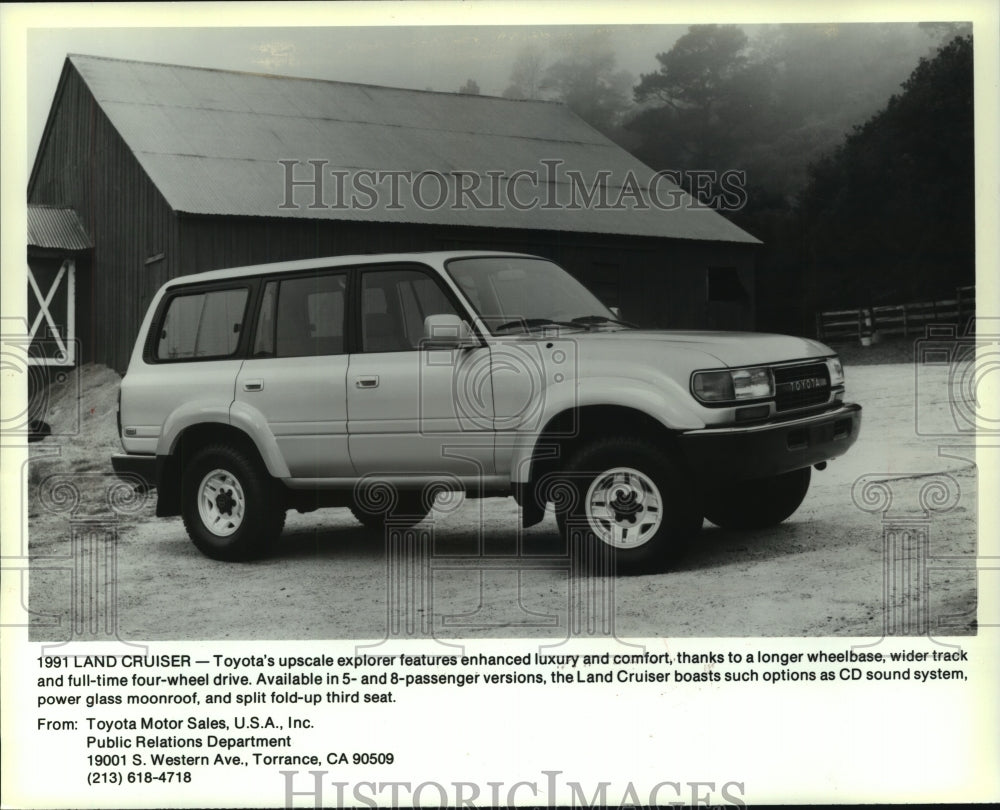 1990 Press Photo 1991 Land Cruiser-- Toyota, full-time four-wheel drive, Japan. - Historic Images
