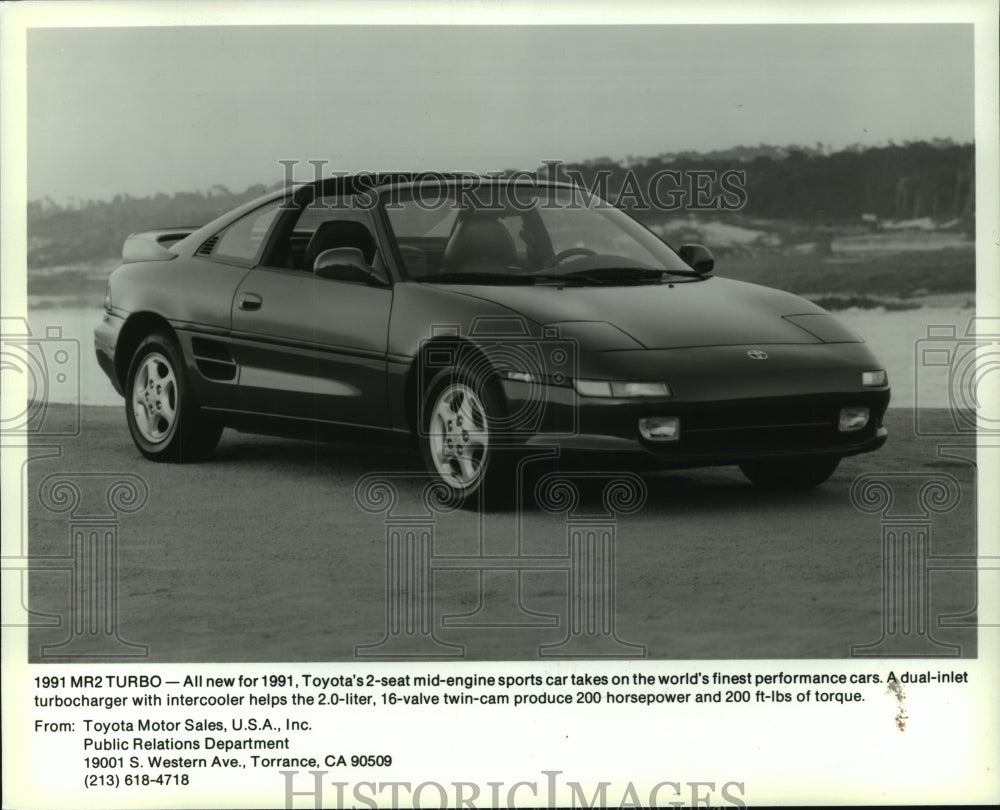 1991 Press Photo Toyota&#39;s 1991 MR2 turbo car - mjc12262 - Historic Images