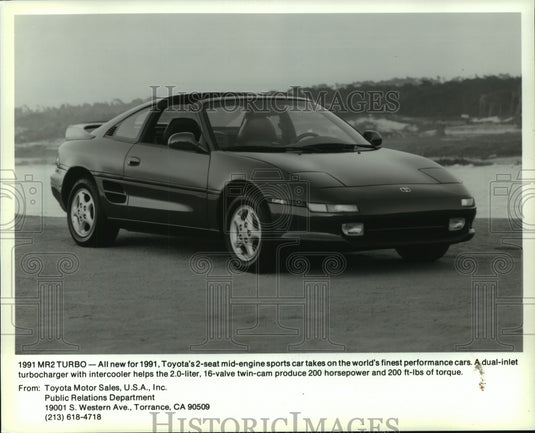 1991 Press Photo Toyota's 1991 MR2 turbo car - mjc12262 - Historic Images