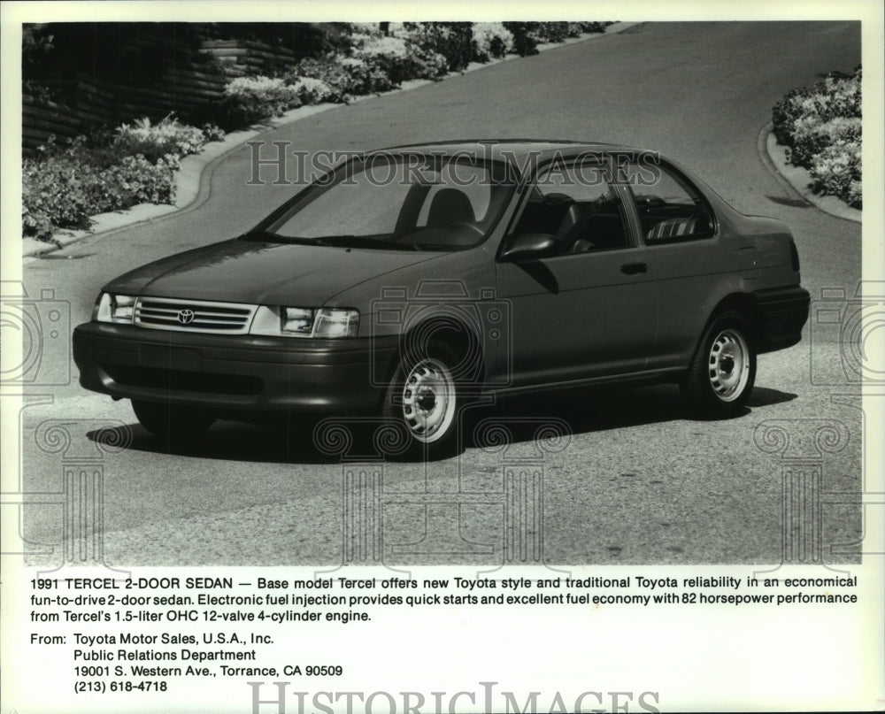 1991 Press Photo Toyota Tercel - mjc12272 - Historic Images